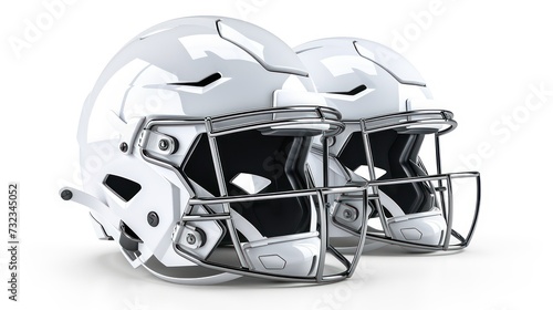 American football helmet isolated on white background