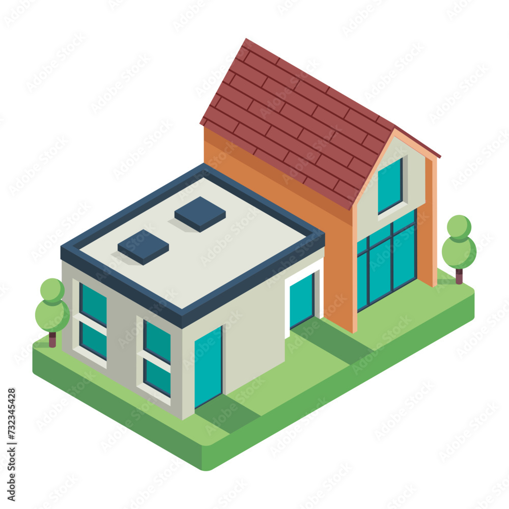 Modern Buildings Icon Modern Buildings Icon