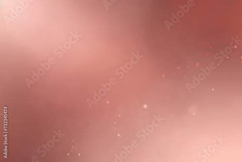 Rose Gold Glowing Grainy Gradient Background Noise Bokeh Texture for Webpage Header or Banner Design.