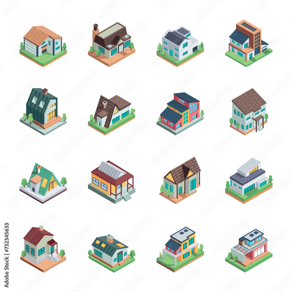 Houses Buildings Icons
Houses Buildings Icons