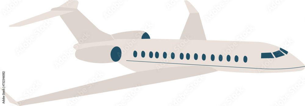 airplane on white background vector