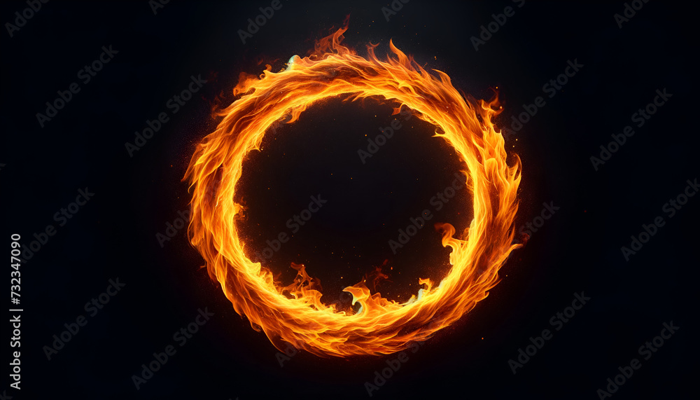 Majestic blaze wheel with soaring flames, creating a striking contrast on a black canvas for impactful visual compositions.
Generative AI. Majestic blaze wheel with soaring flames, creating a striking contrast on a black canvas for impactful visual compositions.
Generative AI.