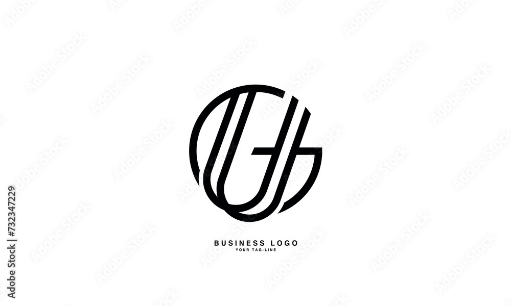 GU, UG, G, U, Abstract Letters Logo Monogram GU, UG, G, U, Abstract Letters Logo Monogram