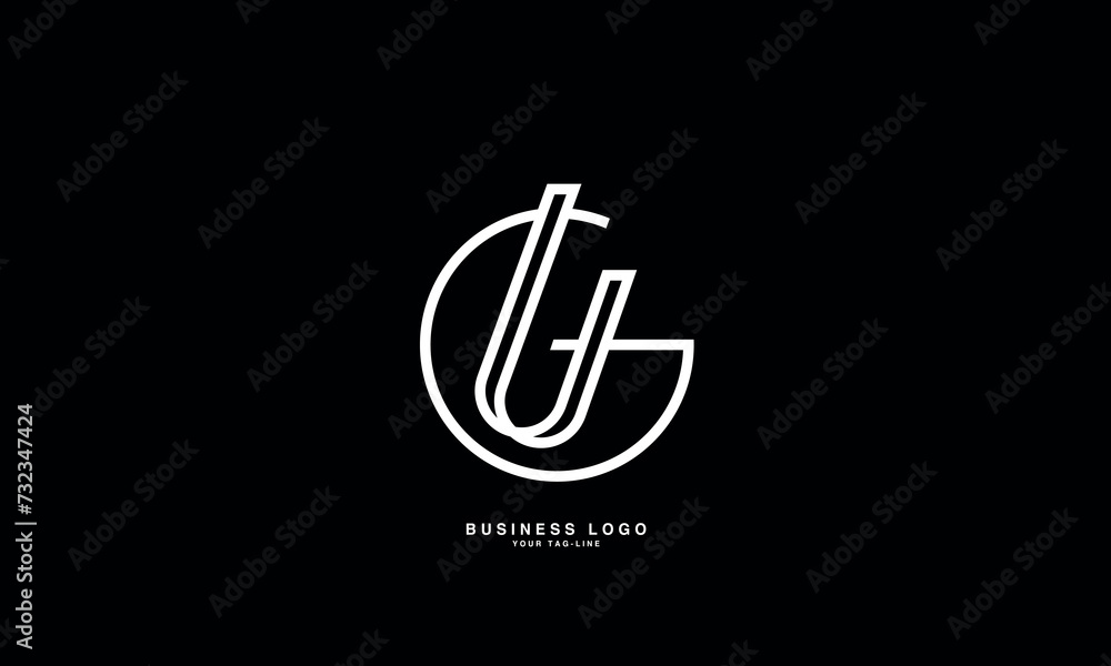 GU, UG, G, U, Abstract Letters Logo Monogram