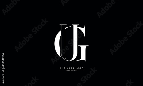 GU, UG, G, U, Abstract Letters Logo Monogram