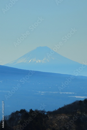 長野県富士見台から見た富士山
