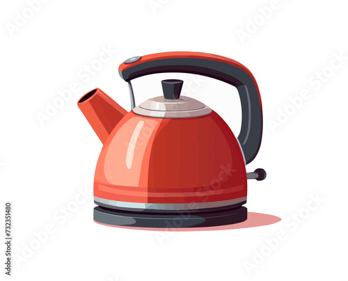 Vector illustration of kettle isolated