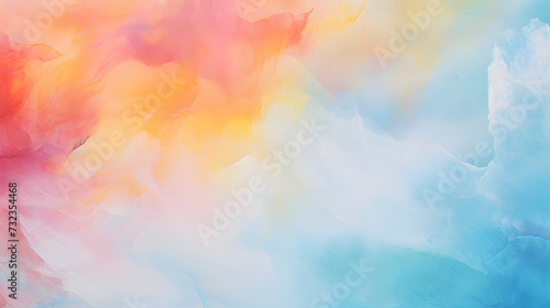 Abstract colorful watercolor for background. Digital art painting.
