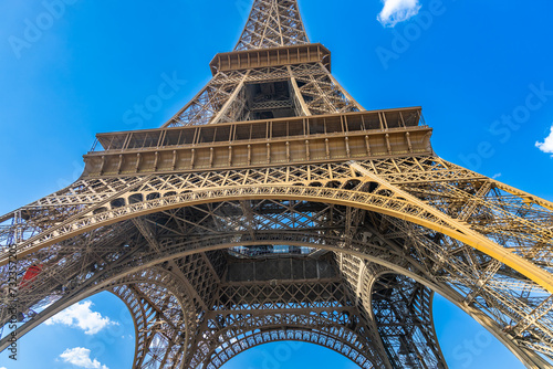 Photography Low angle view of the Eiffel Tower in Paris, France