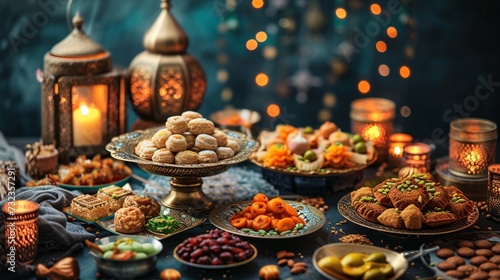 Celebrate the Islamic holy month of Ramadan with traditional Iranian desserts, prayer, and Halal meals. photo