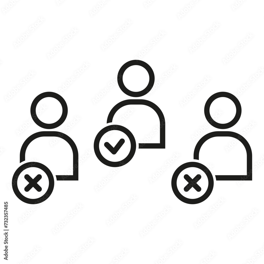 Employee selection icon. Vector illustration. EPS 10. Employee selection icon. Vector illustration. EPS 10. Employee selection icon. Vector illustration. EPS 10. Employee selection icon. Vector illustration. EPS 10.