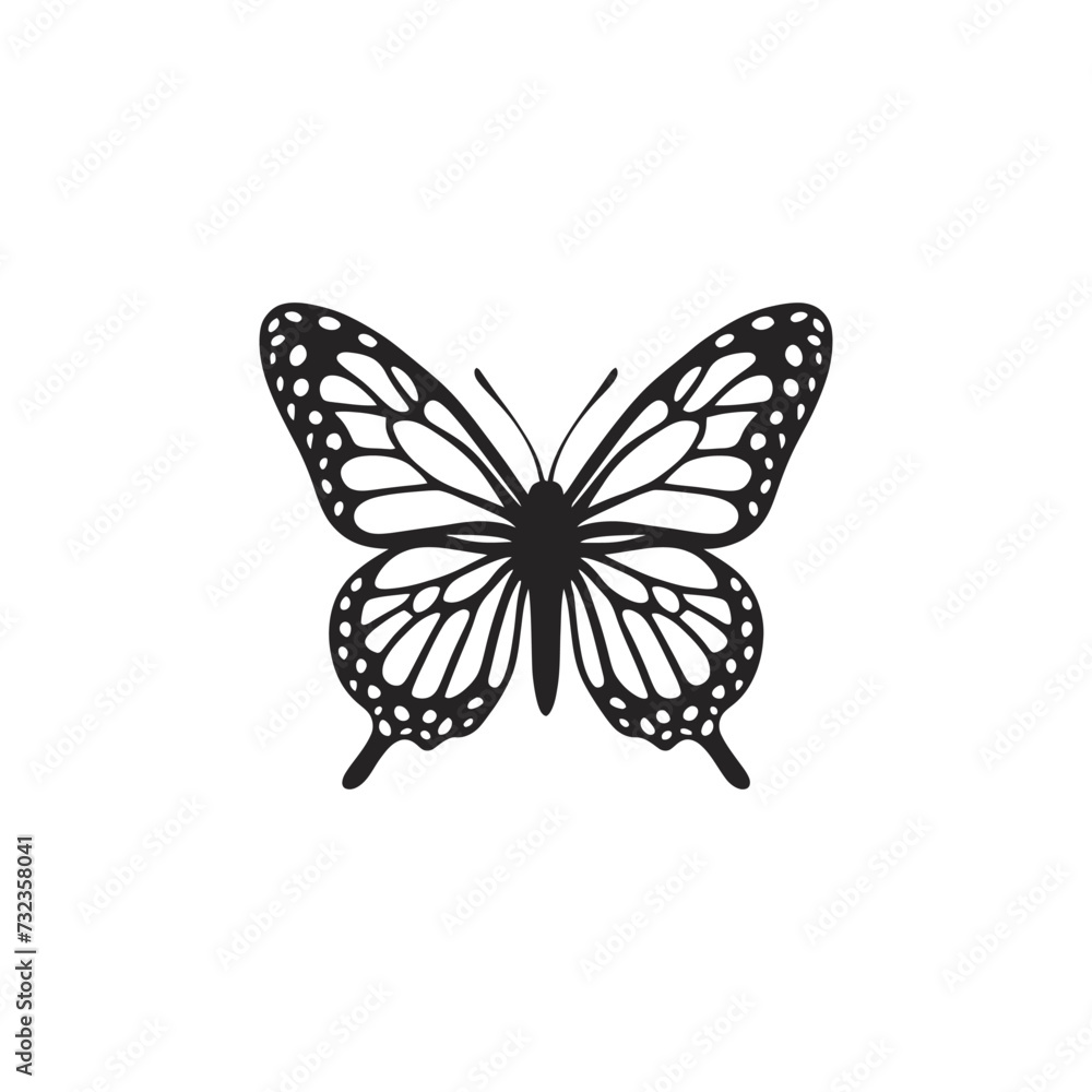 monarch butterfly vector silhouette monarch butterfly vector silhouette
