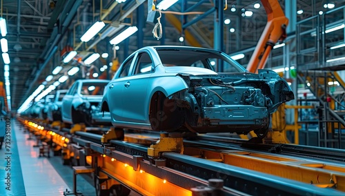 Inside the car factory: Witnessing the birth of automobiles.