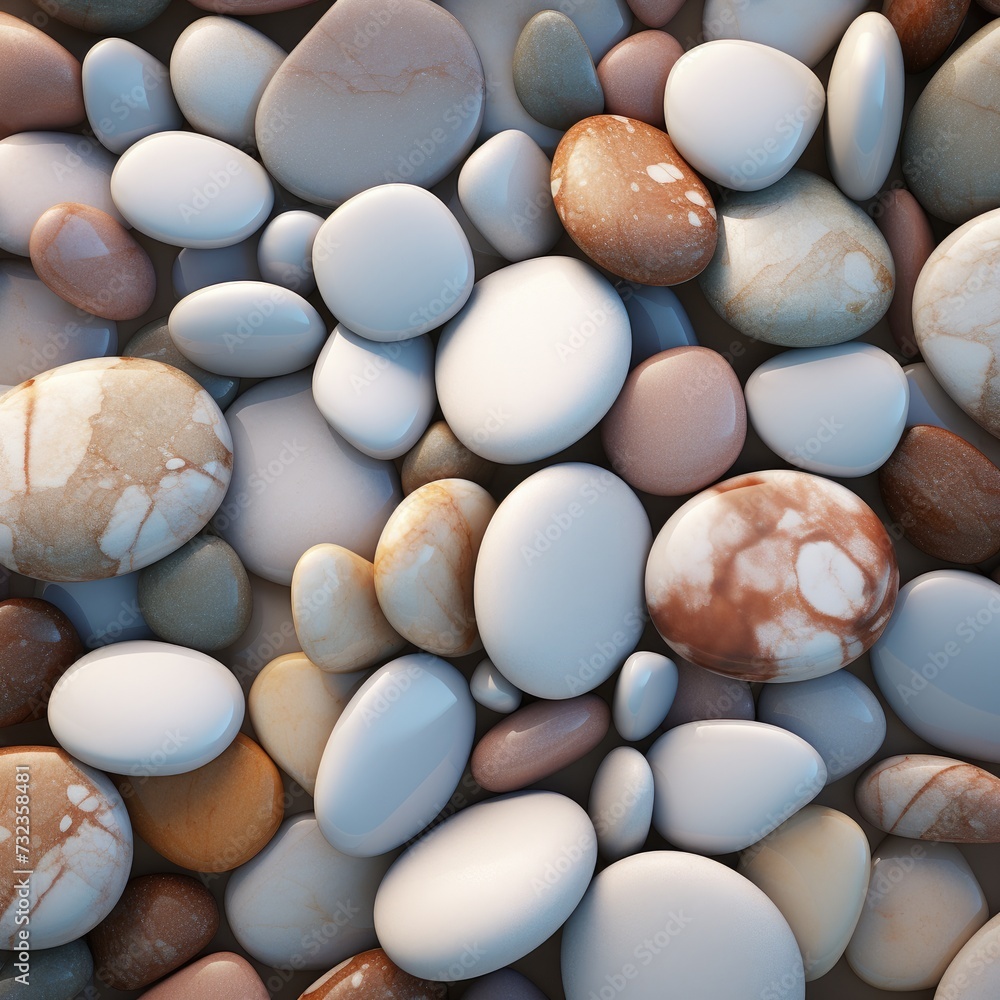 harmonic image of round pebble stones. harmonic image of round pebble stones.