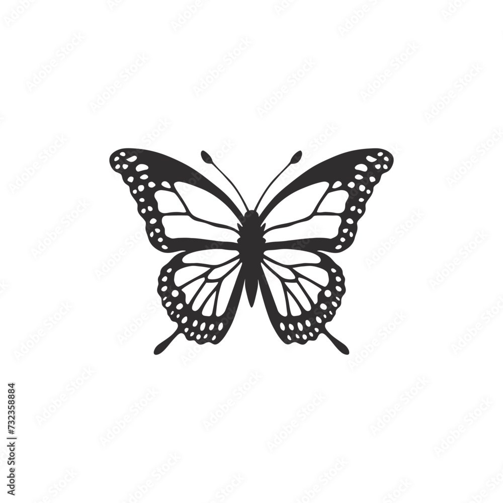 monarch butterfly vector silhouette monarch butterfly vector silhouette