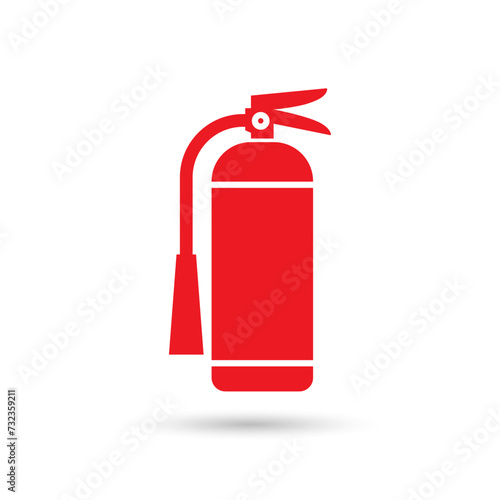 Fire extinguisher icon. Fire extinguisher vector illustration