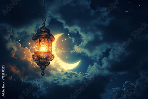ramadan Kareem, Ramadan crescent moon, Eid Mubarak Islamic festival social media banner and Eid Mubarak Post Template, islam