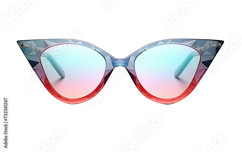 Cat-Eye Frames with Structure Isolated on Transparent Background PNG.