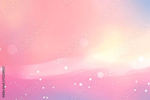 Abstract Pink and Orange Background with Bokeh Lights
