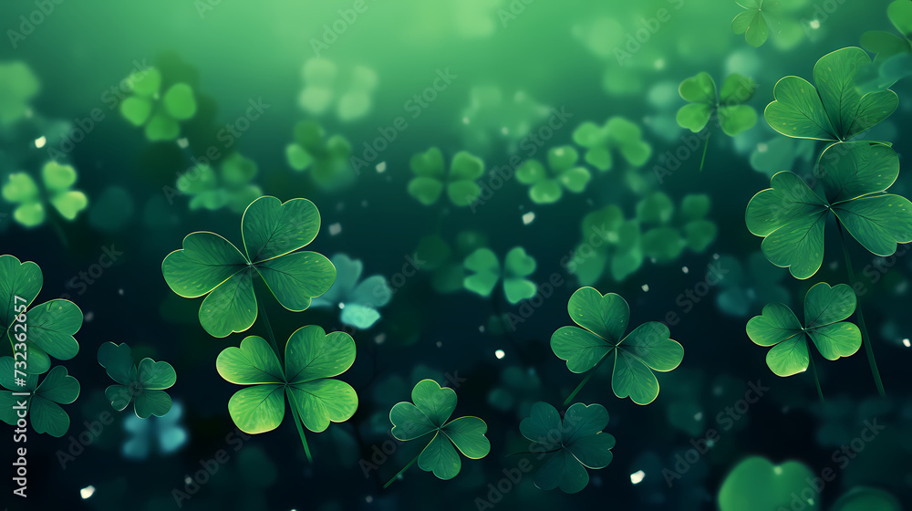 St. Patrick's Day celebration with copy space for text