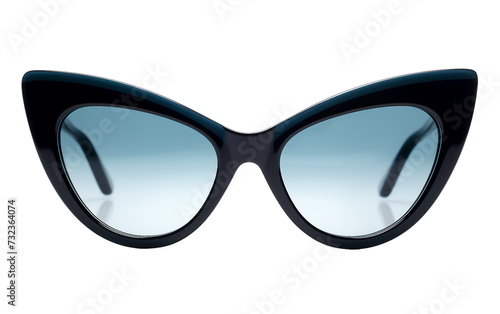 Italian Designer Cat-Eye Elegance Isolated on Transparent Background PNG.