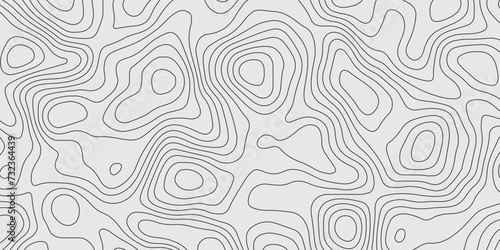 Abstract design with seamless pattern with lines topographic map. geographic mountain relief. retro topographic map. geographic contour map paper texture. terrain path isolated on a white background.