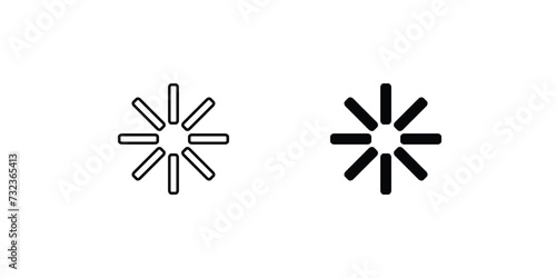 loading icon vector stock illustration 
