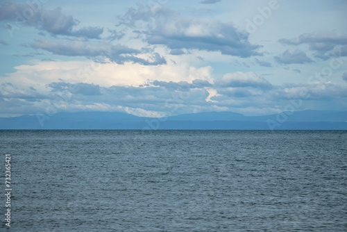 sea landscape during the day with clouds