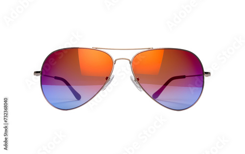 Stylish Gradient Sunglasses Isolated on Transparent Background PNG.