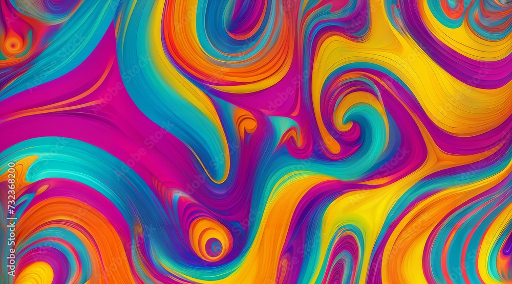 Psychedelic Swirls of Color Psychedelic Swirls of Color