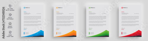 letterhead corporate business official abstract company minimal creative magazine poster newsletter leaflet advertising print-read eye-catching template design with a logo