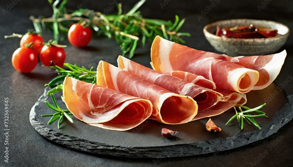 prosciutto and olives