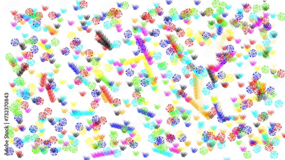 Obraz premium Abstract watercolour background with colorfull splashes