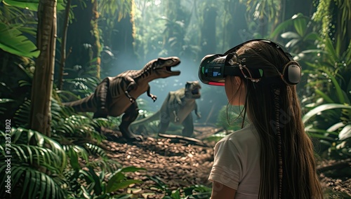 Dino Discovery: Virtual Reality Adventure with Dinosaur Encounter. © Murda