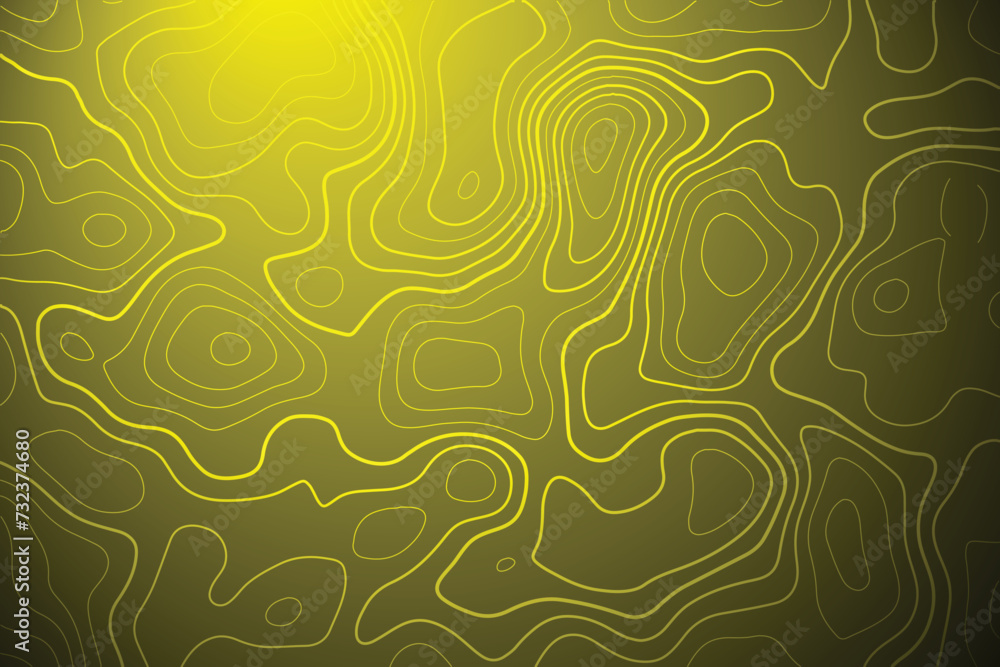 Topographic contour line map curvy wave isolines background. Topographic contour line map curvy wave isolines background.