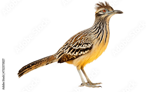 Majestic Roadrunner in Isolation Isolated on Transparent Background PNG.