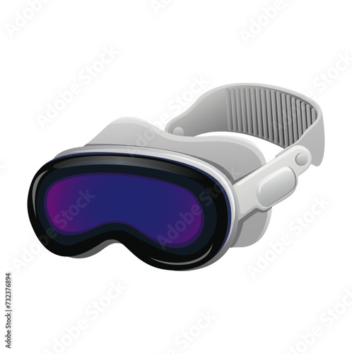 VR Headset Gadget Technology Illustration Vector