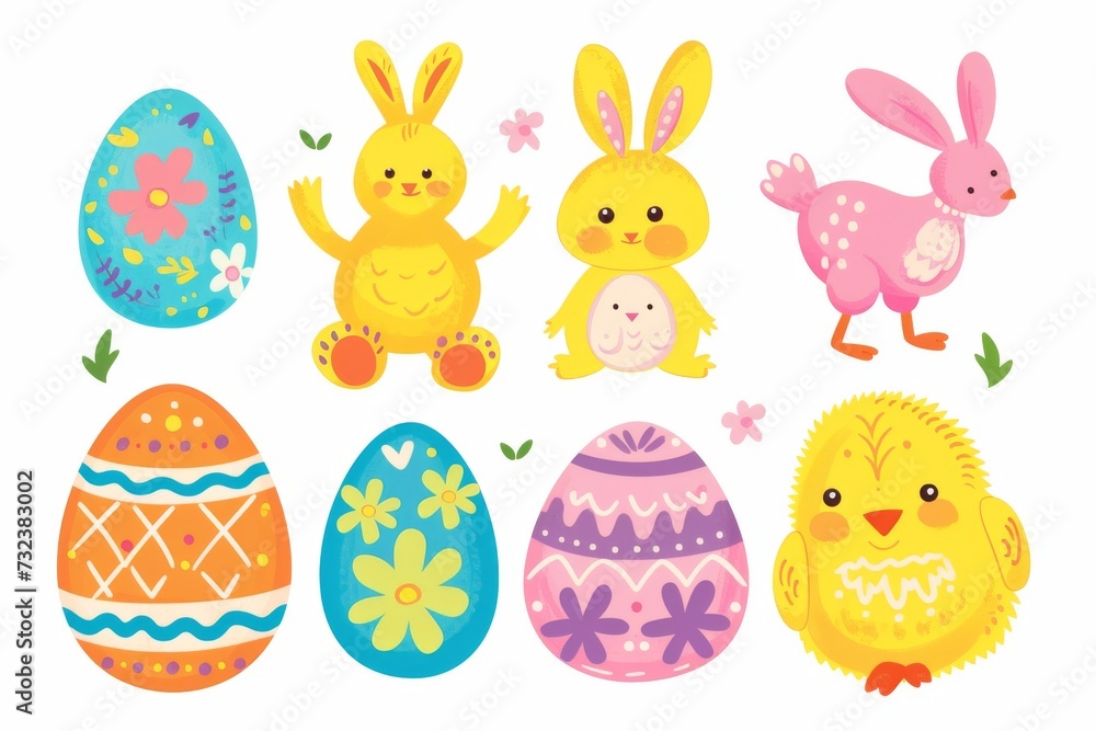 Happy Easter Eggs Basket joy. Bunny in flower easter coastal decoration Garden. Cute hare 3d grass easter rabbit spring illustration. Holy week camellias card wallpaper religious message Happy Easter Eggs Basket joy. Bunny in flower easter coastal decoration Garden. Cute hare 3d grass easter rabbit spring illustration. Holy week camellias card wallpaper religious message
