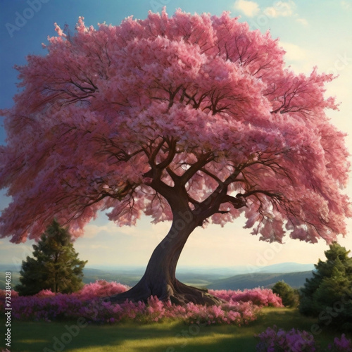 tree in spring Generated by Ai  © Ahmad