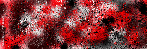 abstract spray paint background in red and black colors