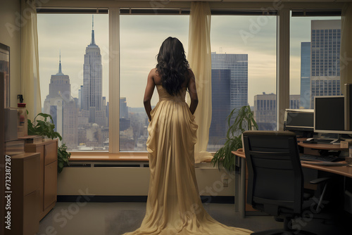 powerful African American lady, empowerment, equity and equality (generative AI)