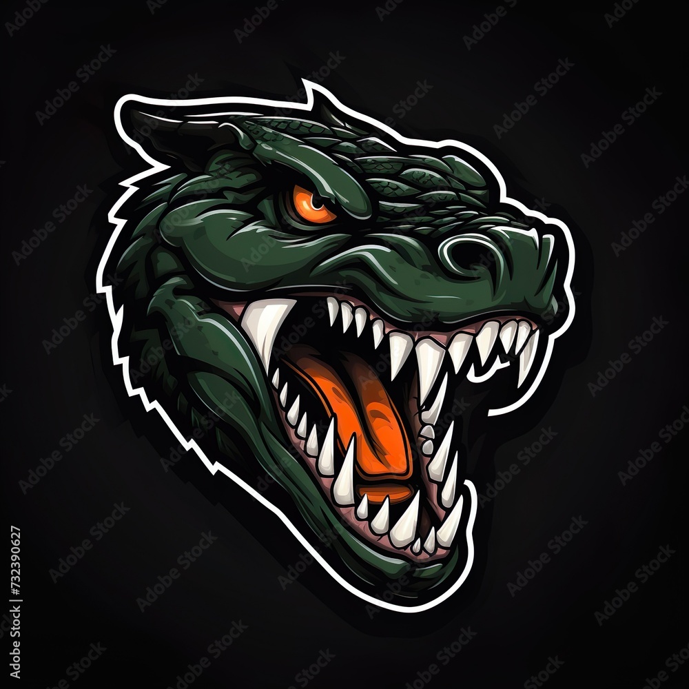 alligator logo esport and gaming vector mascot design