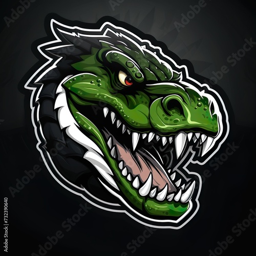 alligator logo esport and gaming vector mascot design