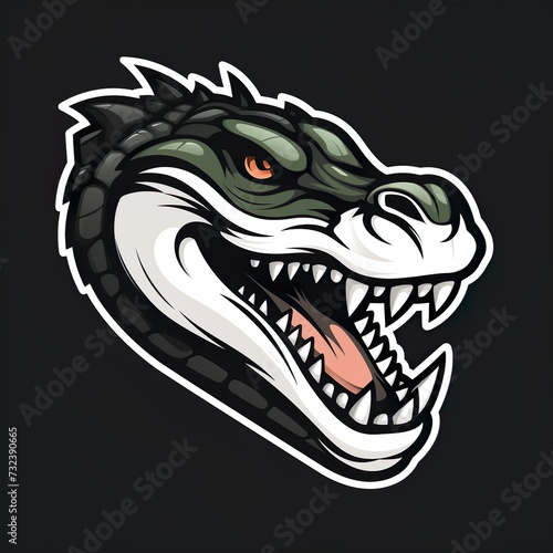 alligator logo esport and gaming vector mascot design