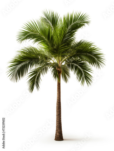 coconut palm tree. coconut tree isolated on white.
