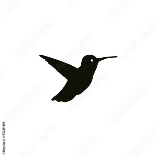 Hummingbird vector silhouette © Md RAHAT