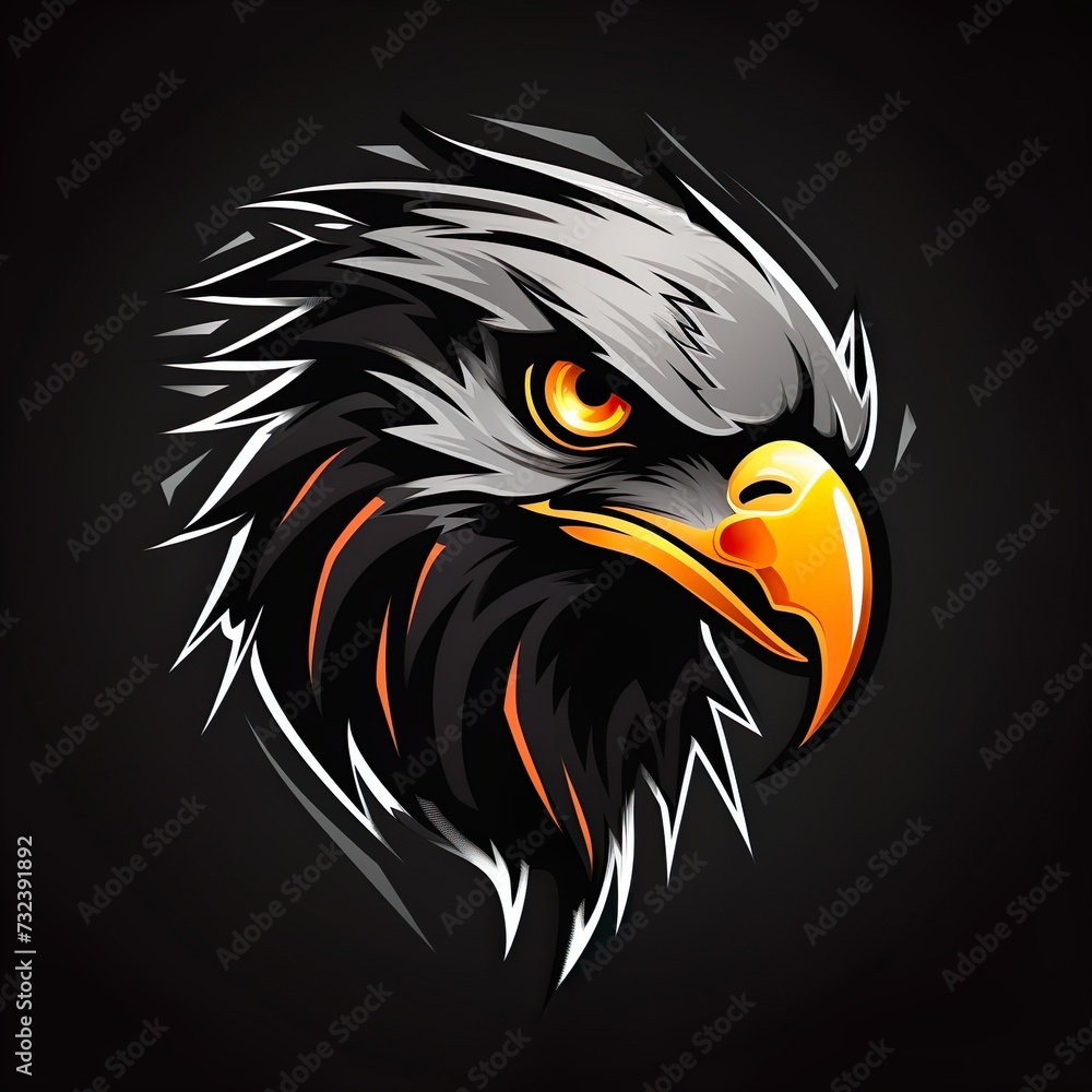 eagle logo esport and gaming vector mascot design Stock Illustration ...