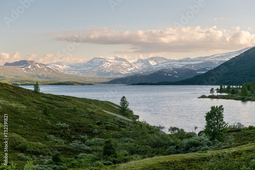 Roadtrip along mountain roads in Norway