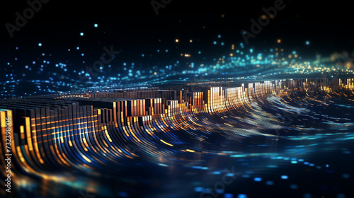 abstract background with lights