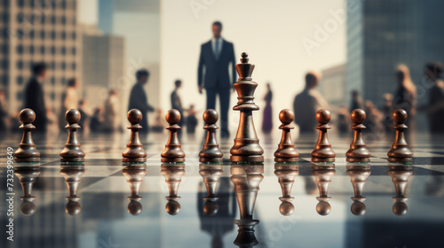 Business Strategy and Leadership Chessboard Game